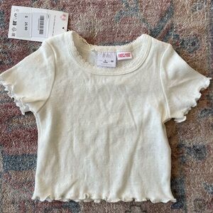 Zara Pointelle Tee